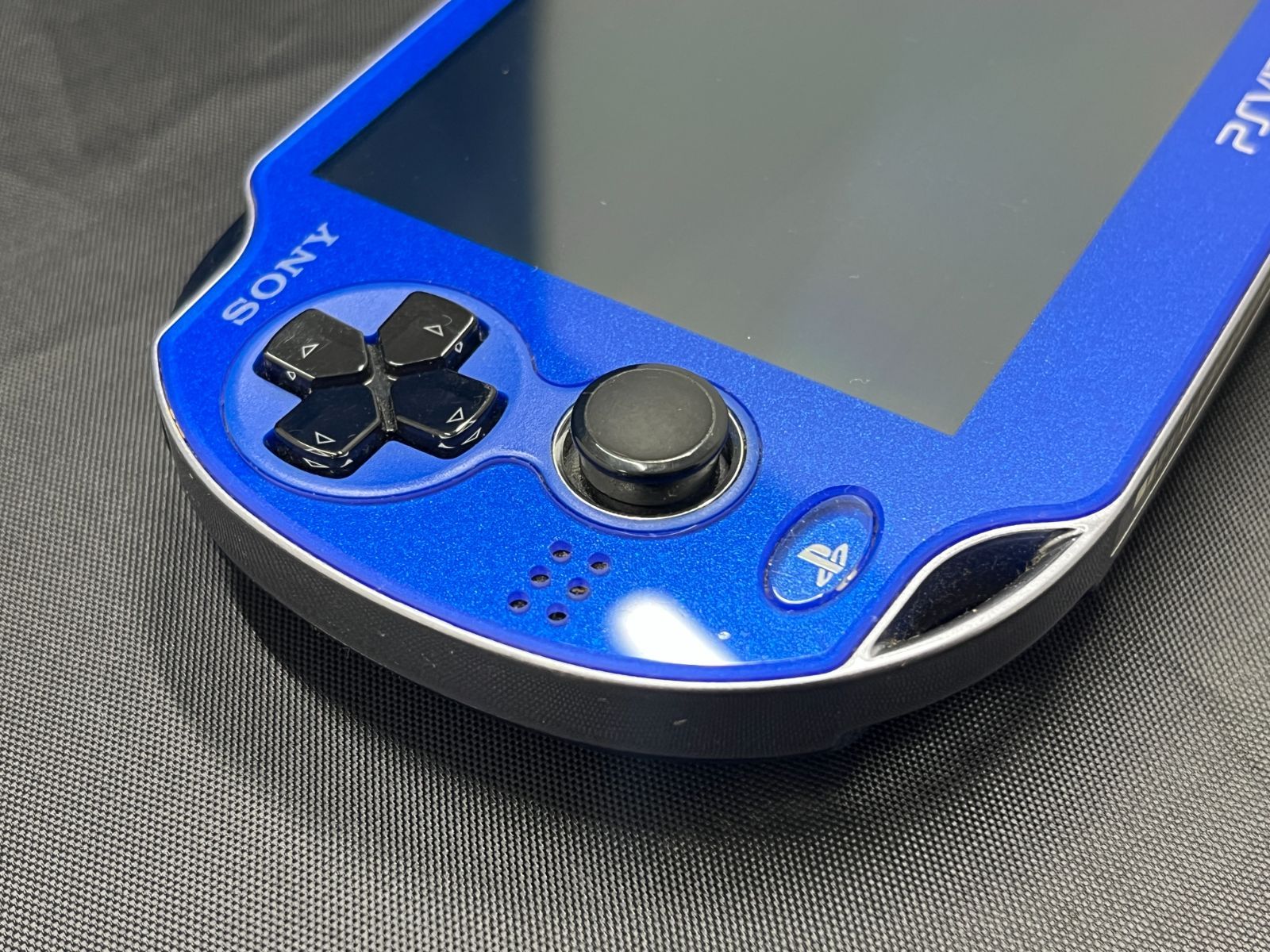 動作確認済】 PlayStation Vita Wi-Fiモデル サファイア・ブルー PCH