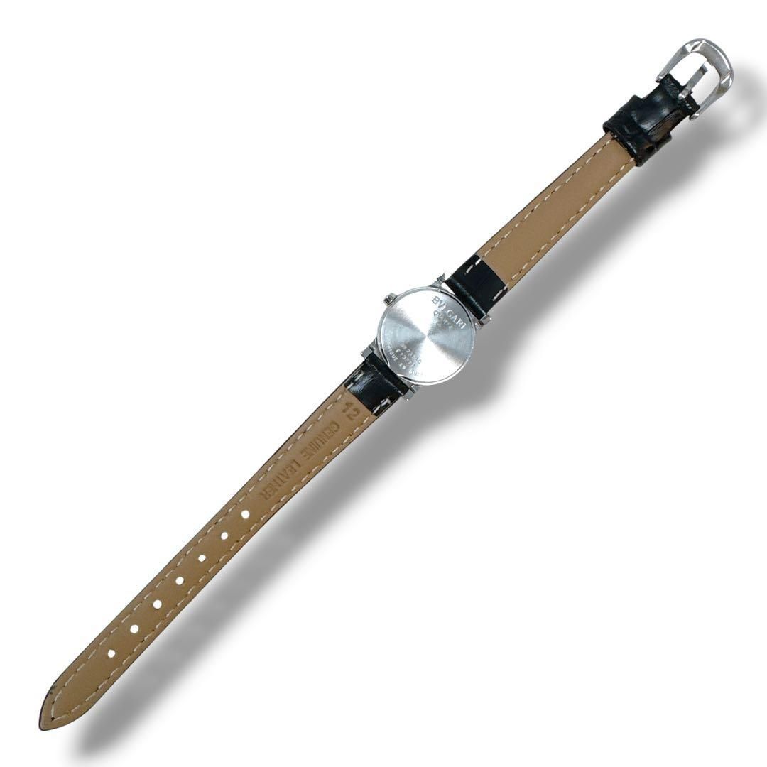 ブルガリ BVLGARI BB23SLD 革ベルト レザー 黒 ブラック クォーツ