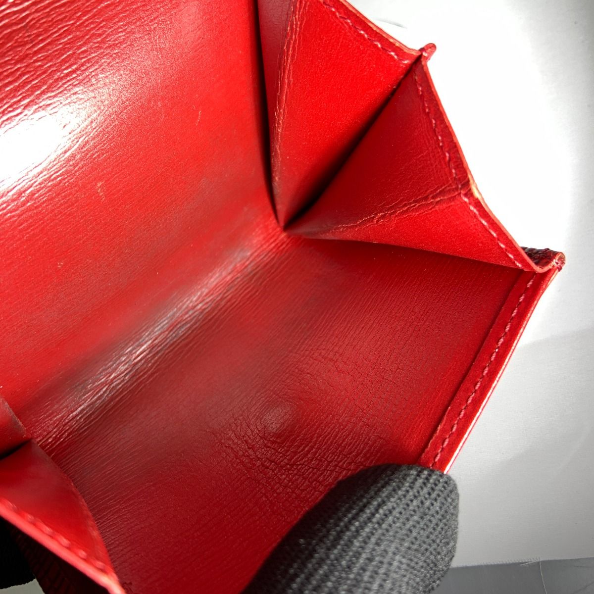 LOUIS VUITTON ルイヴィトン ルイ ヴィトン エピ ポルトモネ サーンプル ケース パース 小銭入れ M6341E レッド 現状渡し ジャンク品 LOUIS VUITTON（ルイ・ヴィトン） ルイ ヴィトン エピ ポルトモネ