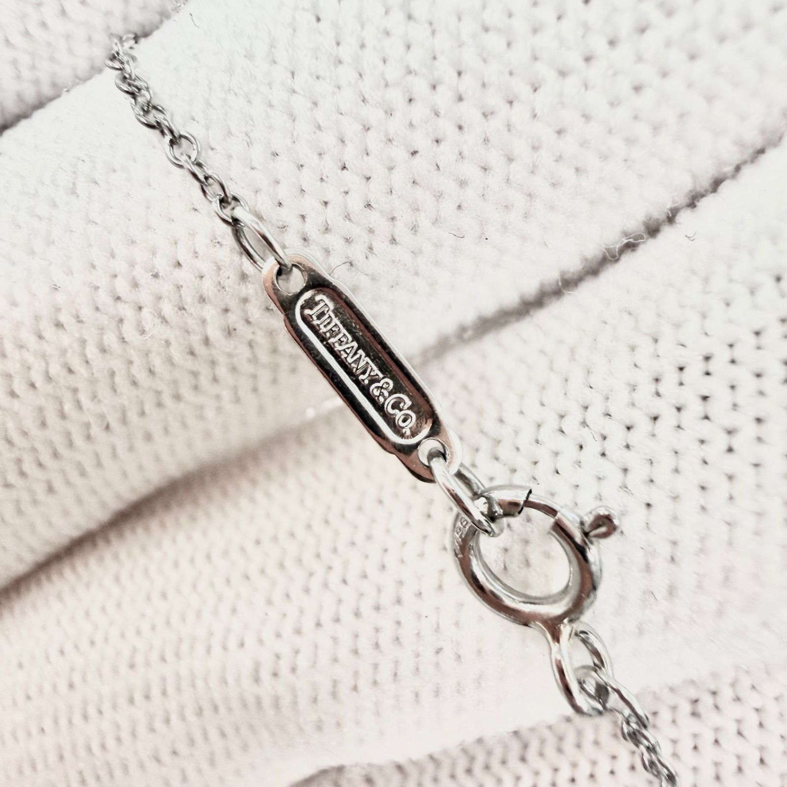 極美品 Tiffany&Co. ソリティア 2.3g ネックレス ダイヤモンド 