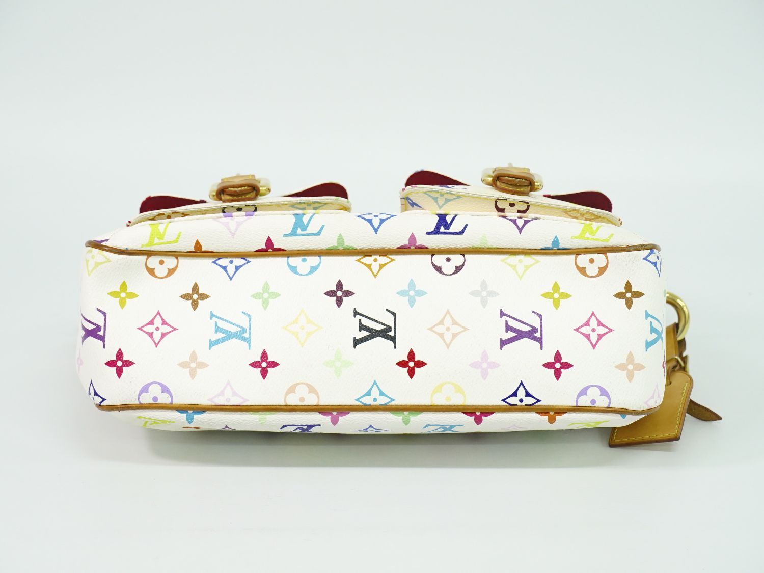 本物 ルイヴィトン LOUIS VUITTON LV ロッジ GM モノグラム マルチカラー 村上隆 ショルダーバッグ ポシェット ブロン M40051 ビトン バッグ 中古・ 本物 ルイヴィトン LOUIS VUITTON LV ロッジ GM モノグラム マルチ