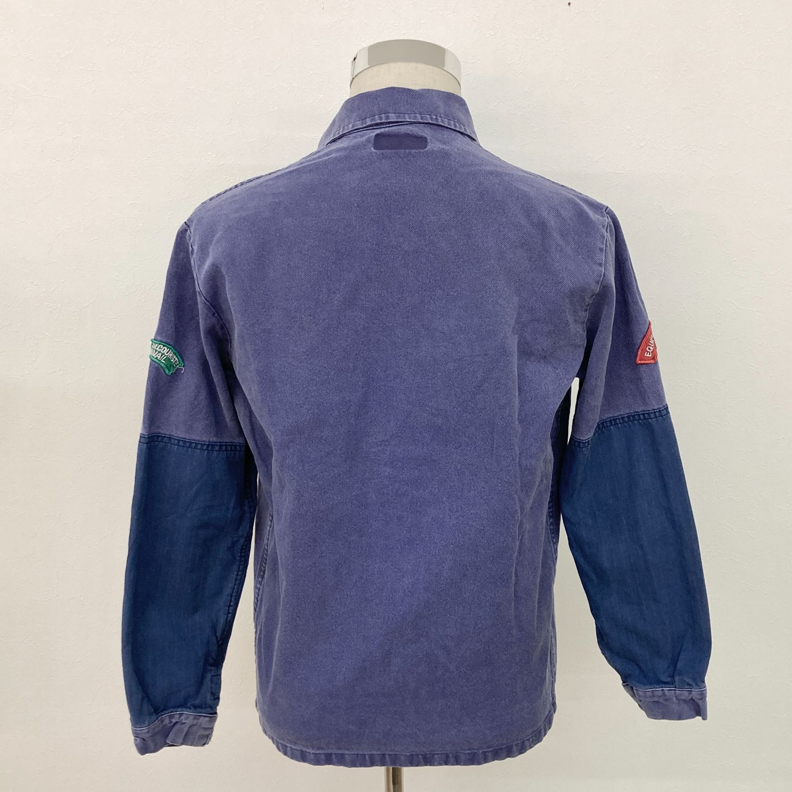 ユーロワーク フレンチワーク ジャケット XL 企業ロゴ ワッペン パッチ 