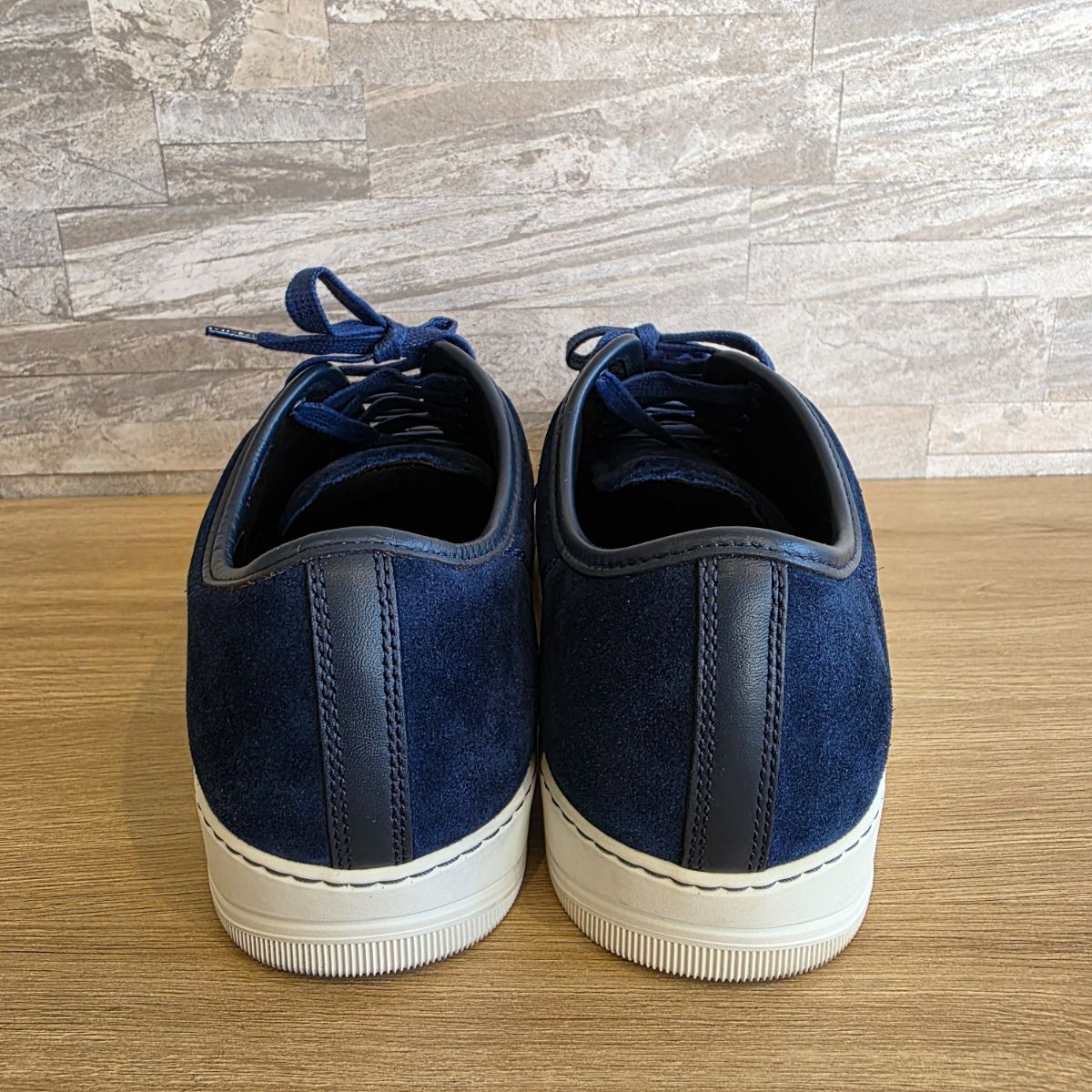 LANVIN ランバン DBB1 スエード×パテント ローカットスニーカー 