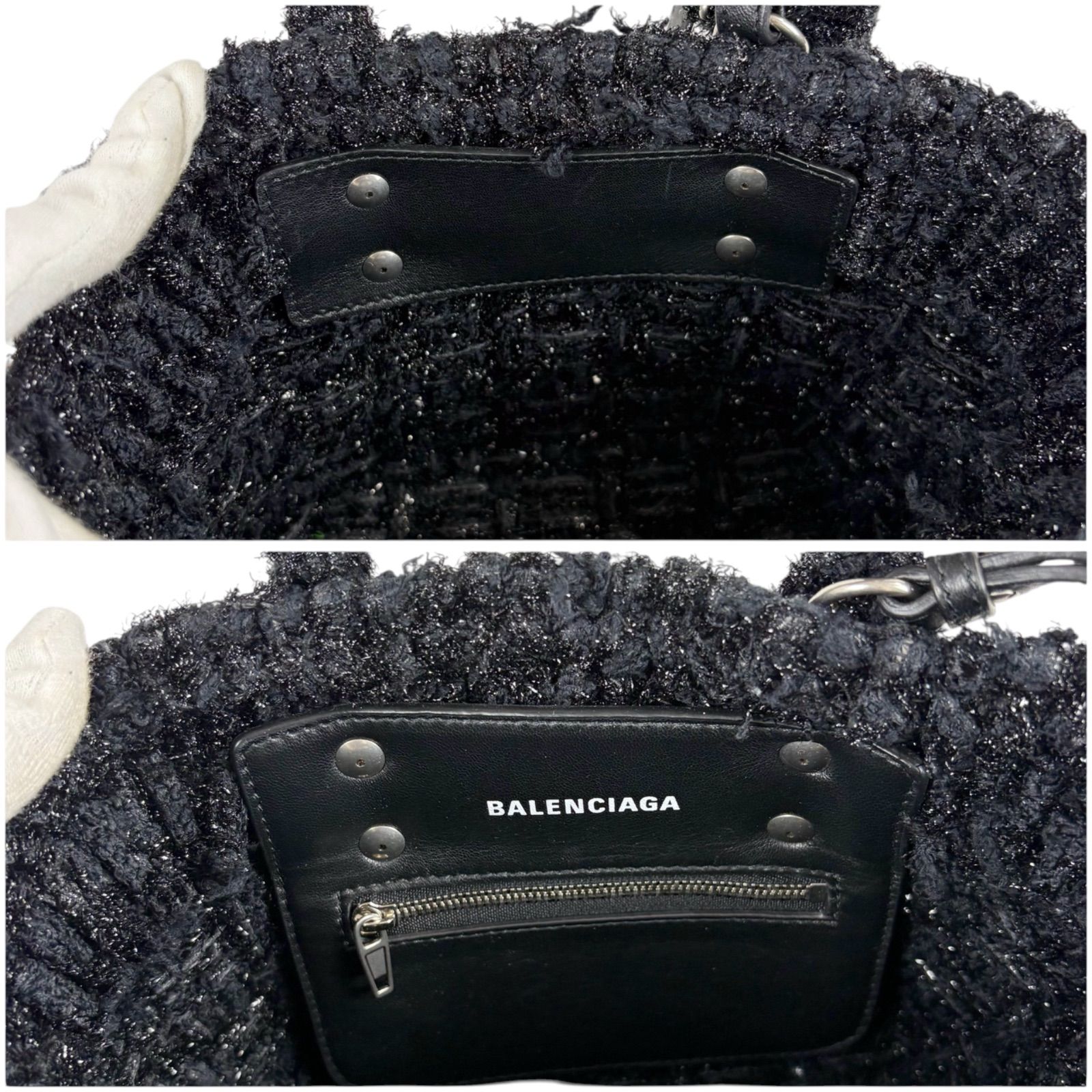 バレンシアガ BALENCIAGA BISTRO XXS ビストロ バスケットバッグ 