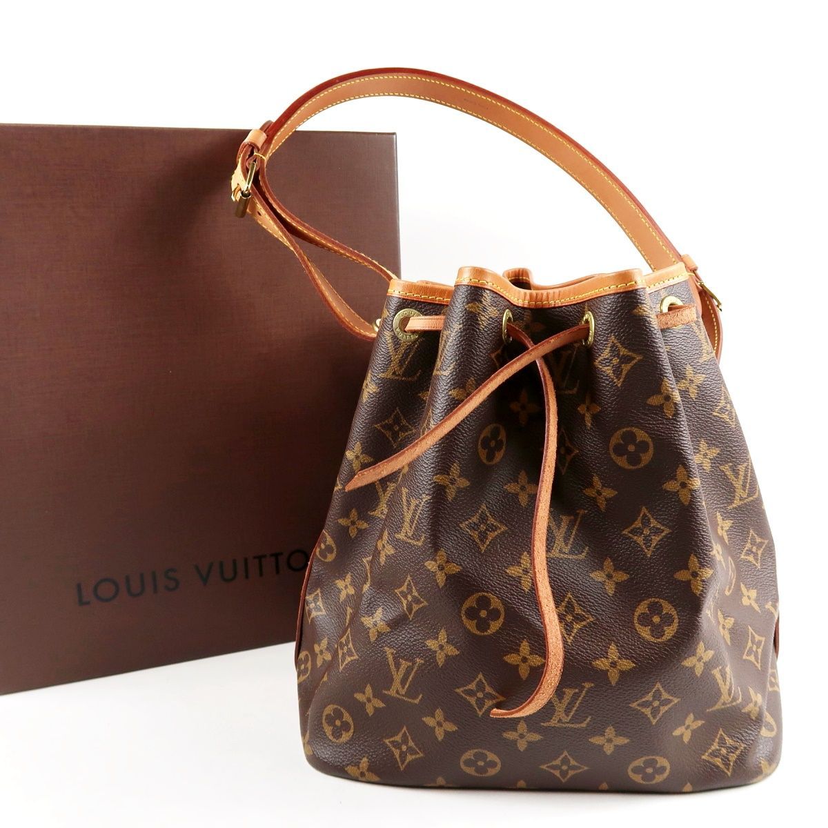 超美品】LOUIS VUITTON ヴィトン モノグラム プチノエ 巾着型