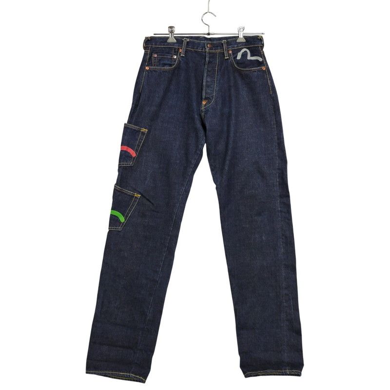 中古品】 EVISU GENES OSAKA エヴィス KAMOME MANY POCKETS DENIM 