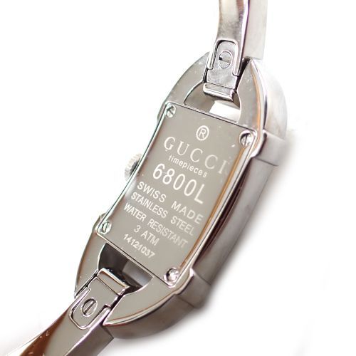 グッチ GUCCI 6800L シェル文字盤 シルバー レディース 腕時計 ドレス 