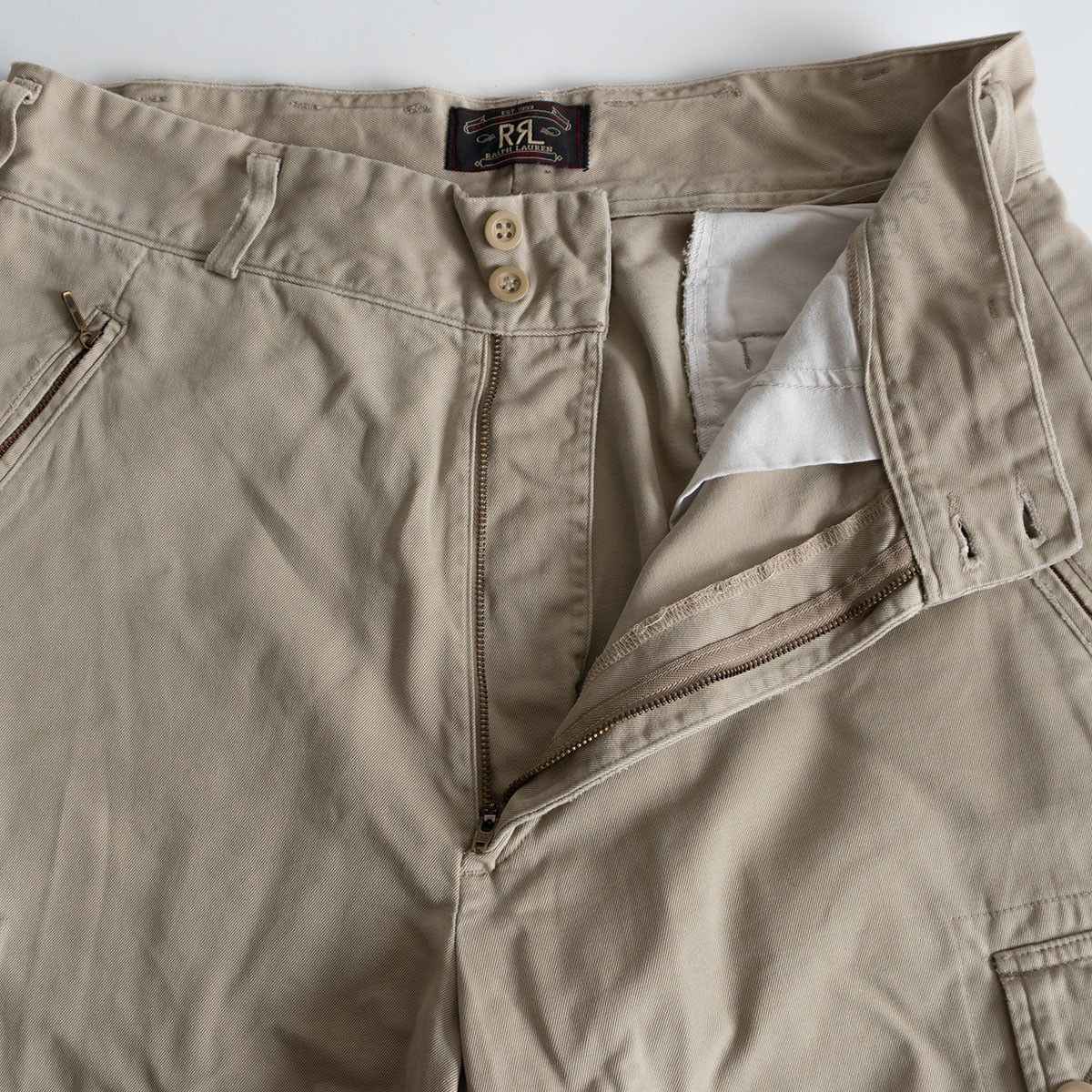 90s ヴィンテージ RRL 三つ星タグコットンパンツ USA製 W78センチ
