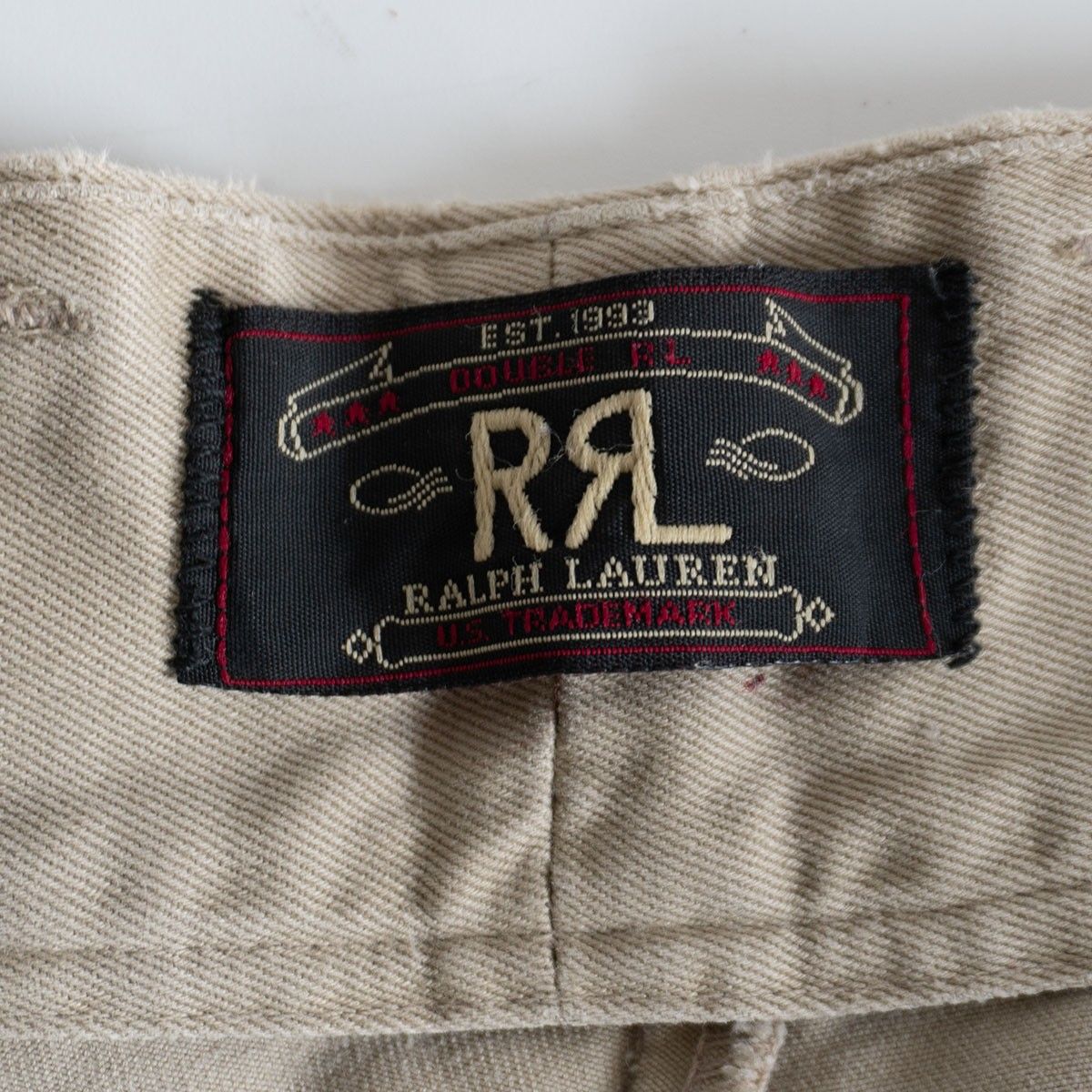 90s ヴィンテージ RRL 三つ星タグコットンパンツ USA製 W78センチ