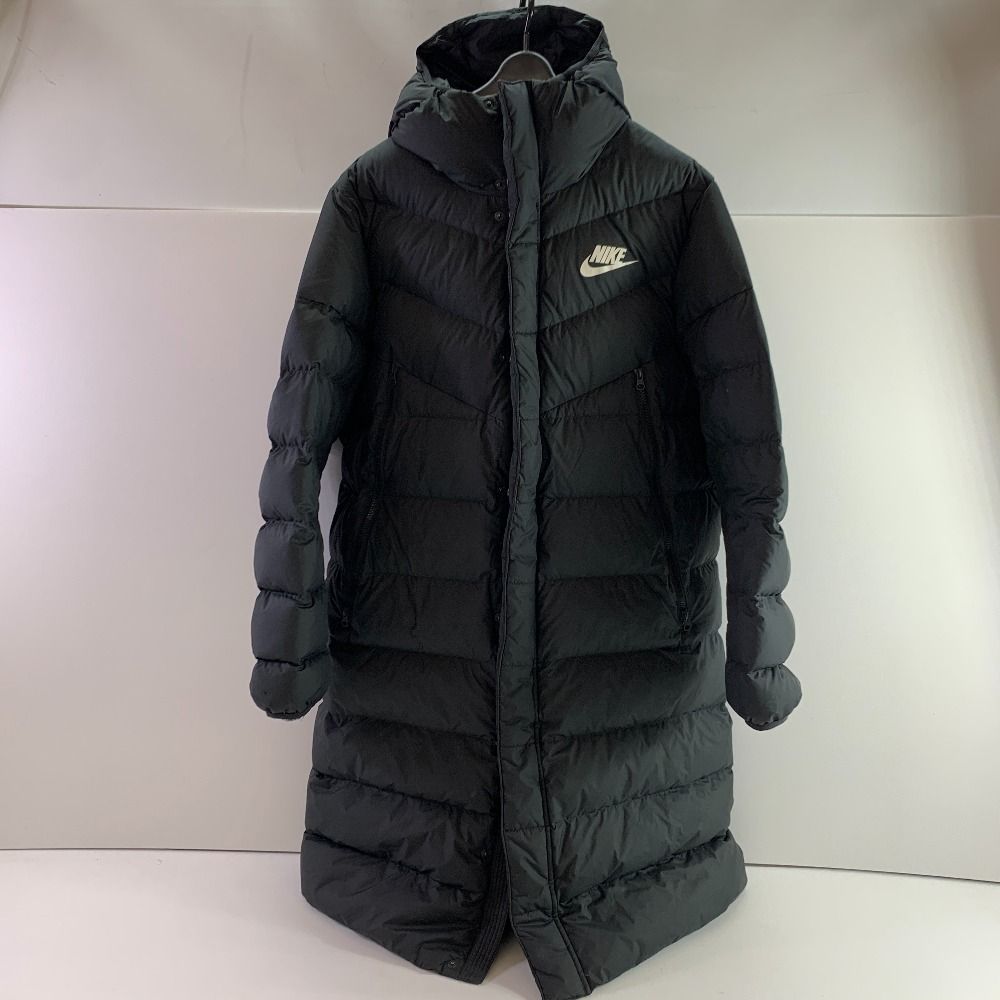 04w6353▽※【中古】Nike Down Fill Long Parka Winter Jacket ナイキ 
