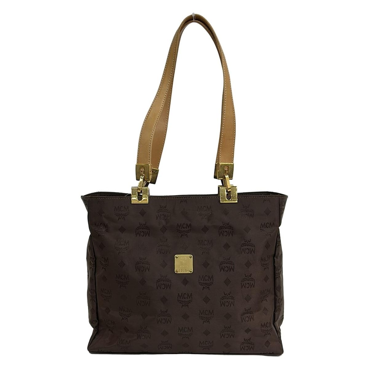 MCM(エムシーエム) ショルダーバッグ - ダークブラウン×ベージュ MCM(エムシーエム) ショルダーバッグ - ダークブラウン×ベージュ