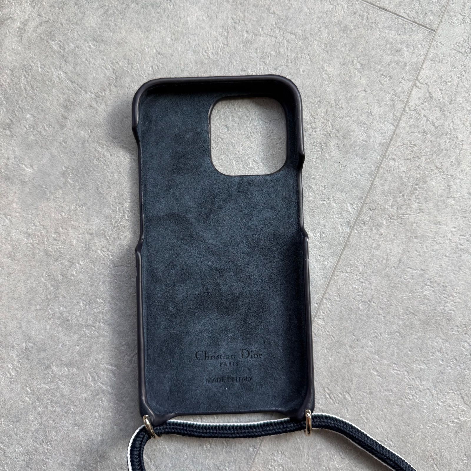 美品 Dior iPhone13pro スマホケース 黒 レザー - メルカリ