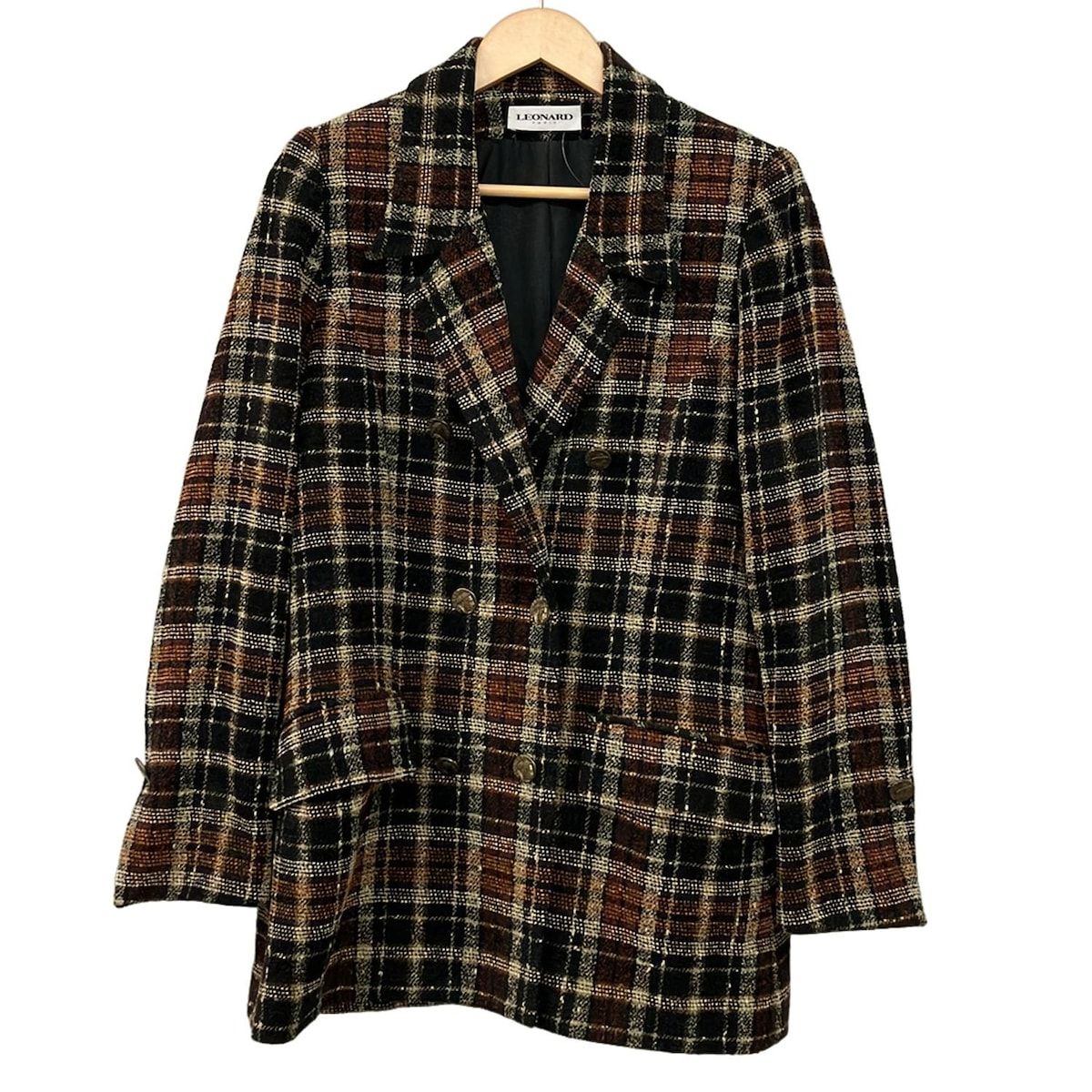 LEONARD(レオナール) ジャケット サイズ44 L レディース美品 - 黒 