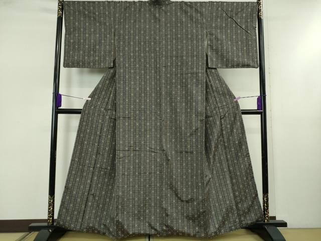 平和屋本店○極上 本場琉球 読谷山花織 紬地 蝉色地 逸品 DZAB5466kh6