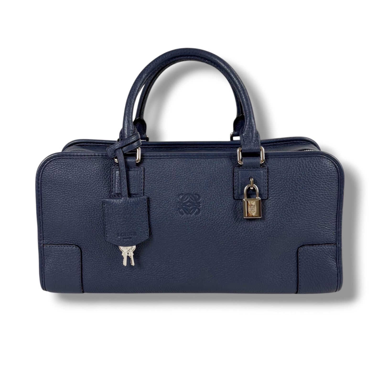 LOEWE ハンドバッグ ネイビー パドロック付き LOEWE ハンドバッグ ネイビー パドロック付き