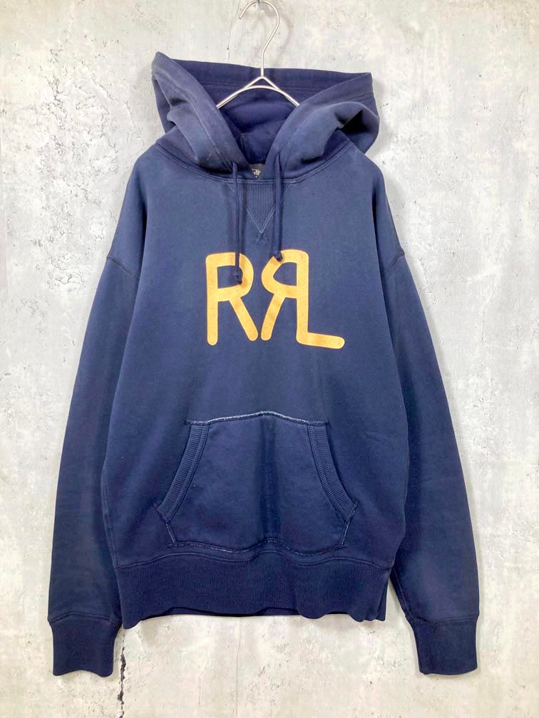 RRL ダブルアールエルバッファローロゴ フリース フーディ L 【公式通販】
