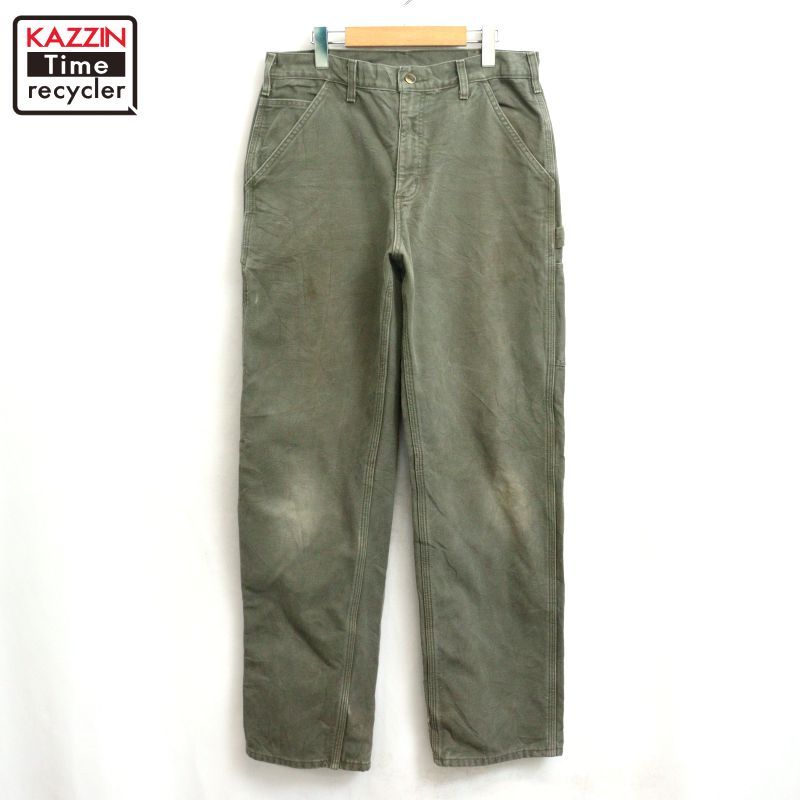 00s Carhartt MOS 裏地ネル ダック ペインターパンツ メンズ 表記32×34サイズ