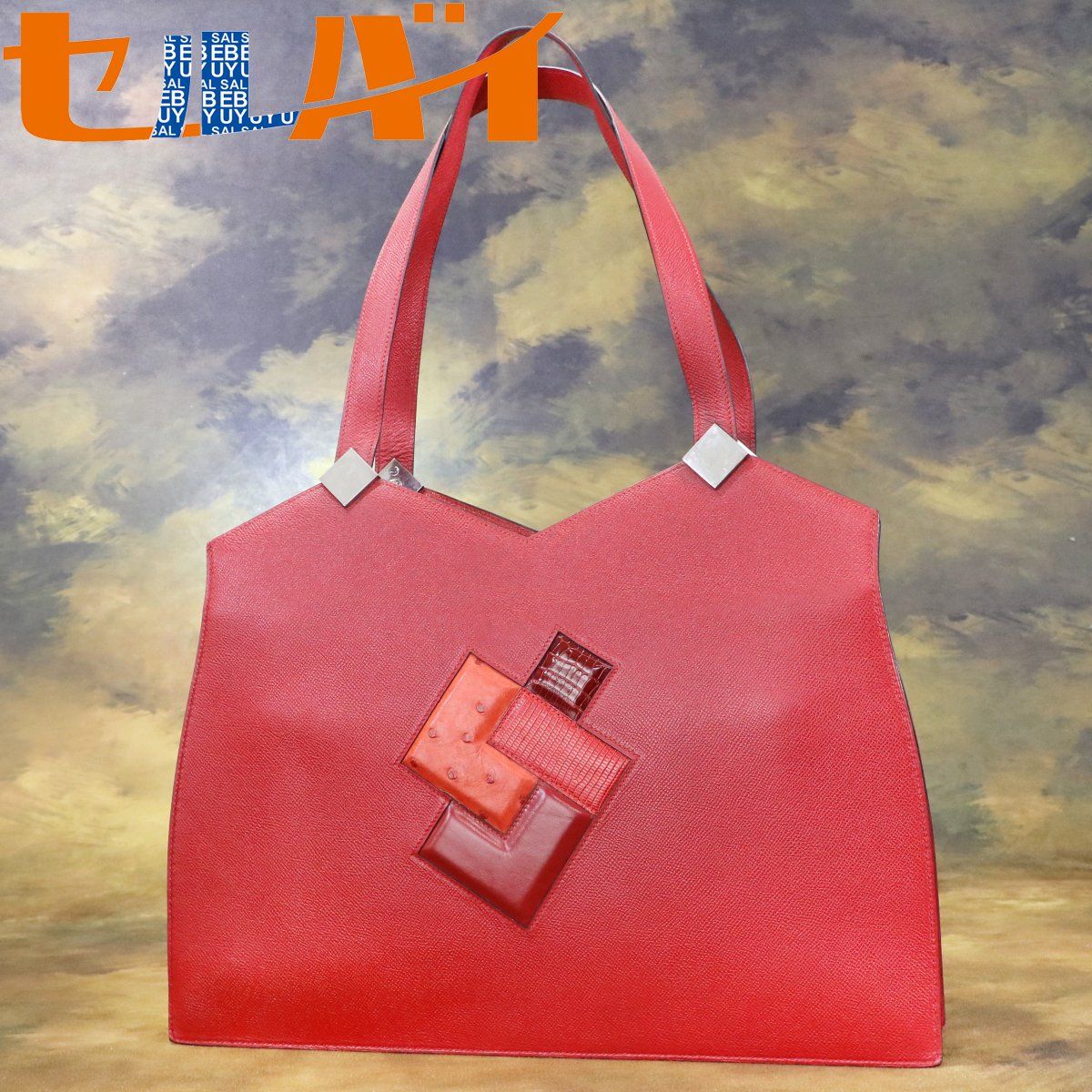 本物 超美品 エルメス 極希少 クロコダイル×オーストリッチ×リザード 