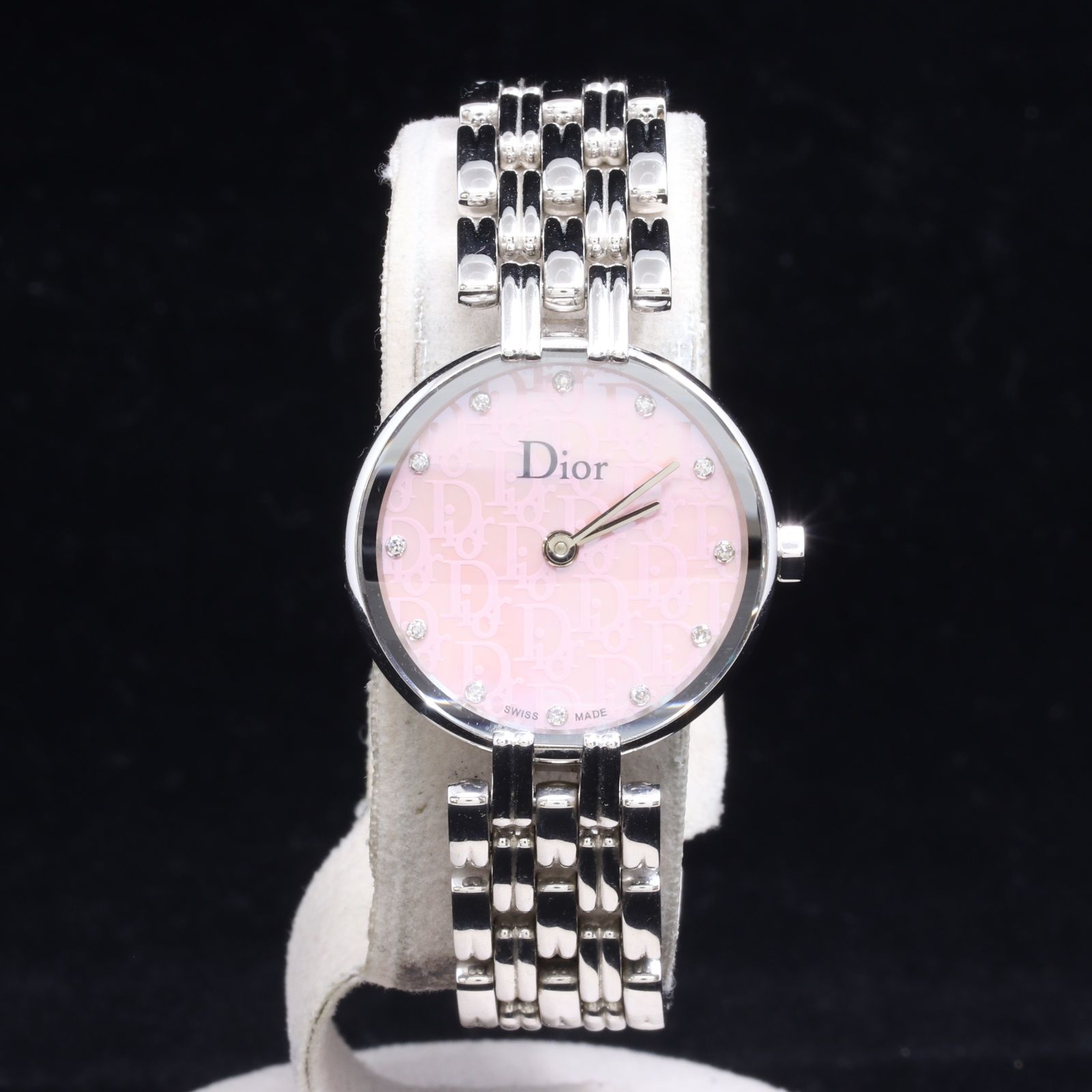 ITUAGVJ2R95V 美品 Christian Dior ディオール バギラ 腕時計 QZ