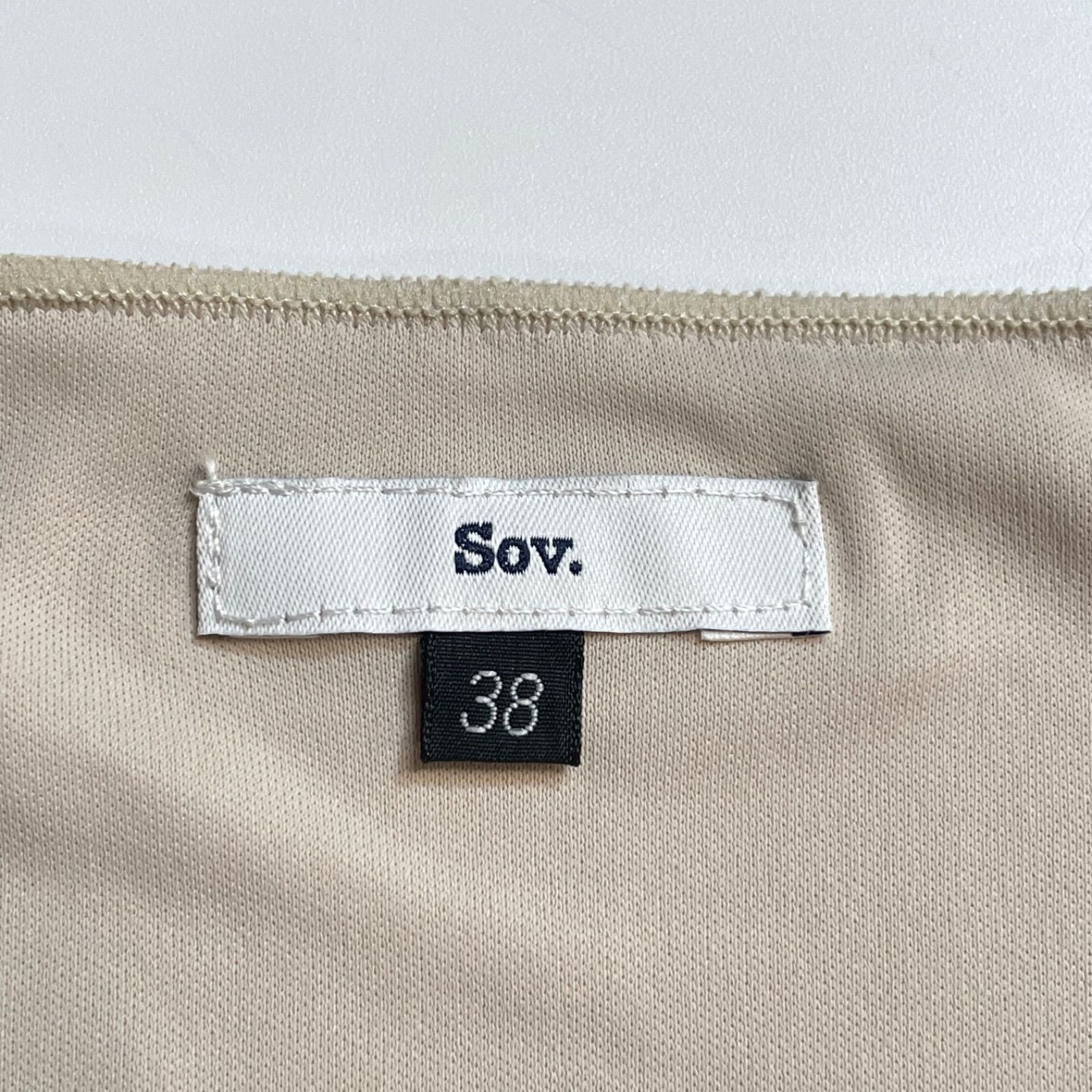 新品 未使用 タグ付き Sov. ソブ ポリエステルシフォンブラウス 