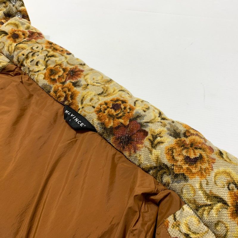 中古品】 MLVINCE メルヴィンス FLORAL PUFFER JACKET フローラル 