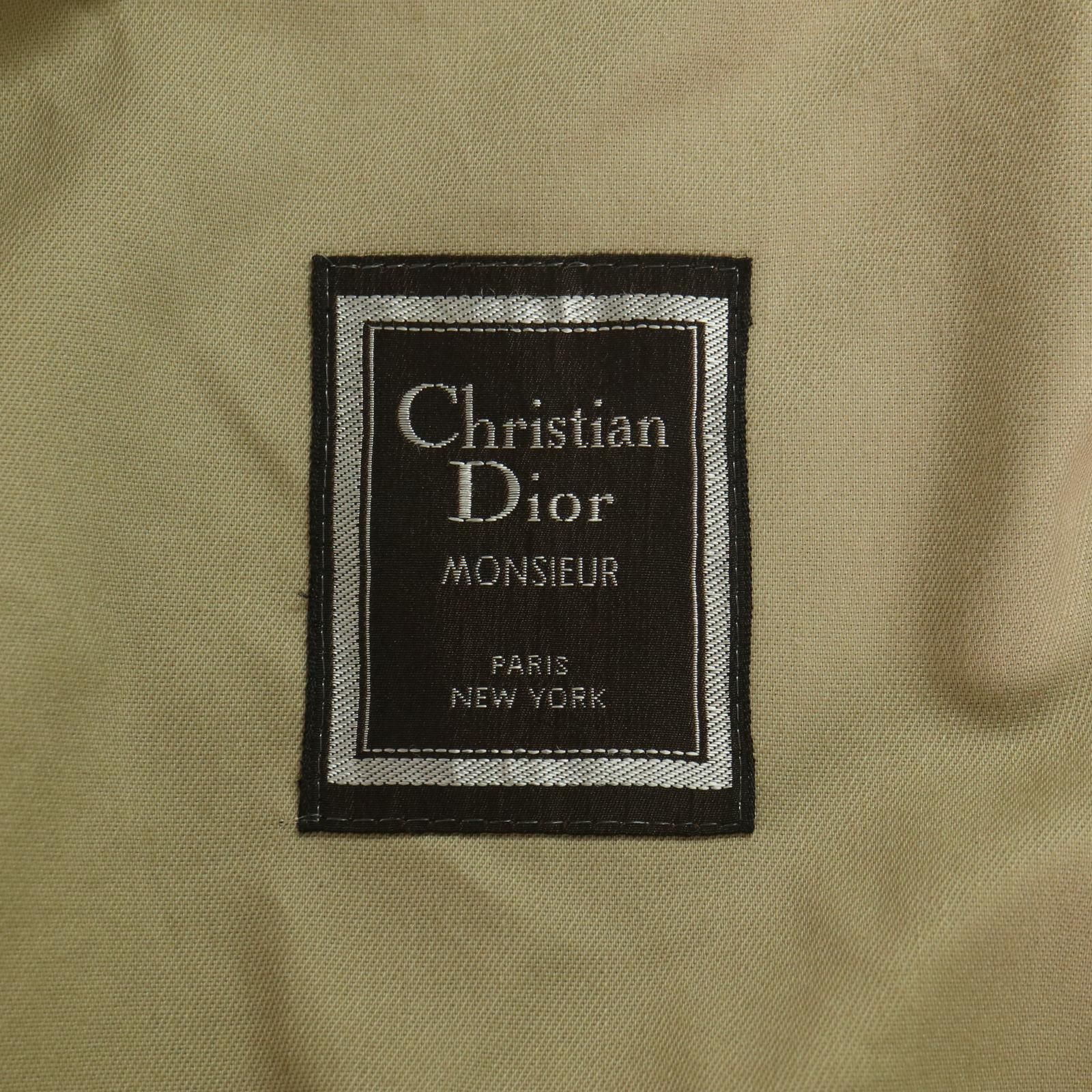 80年代 Christian Dior クリスチャン ディオール シングルトレンチコート ベージュ（メンズ 44 R ）中古 古着 A4561 80年代 Christian Dior クリスチャン ディオール シングルトレンチ