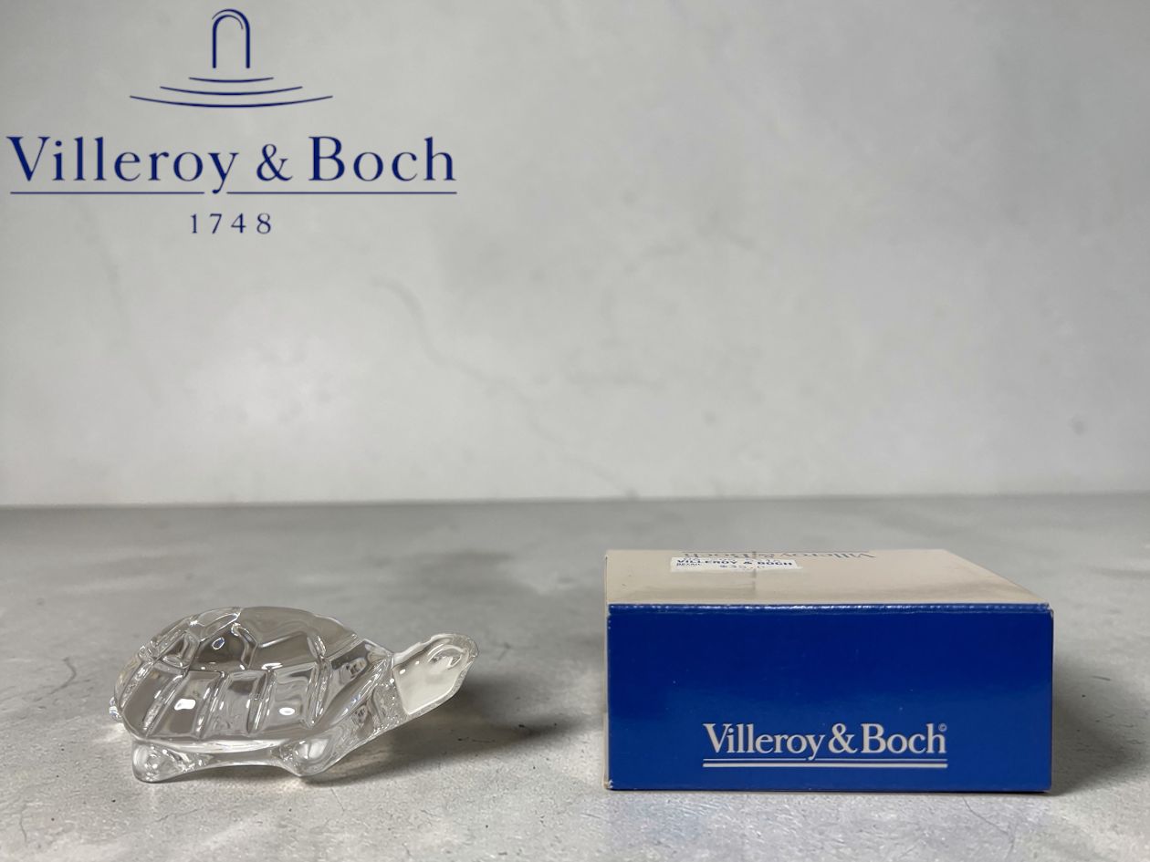 ☆【未使用品】Villeroy & Boch ビレロイ＆ボッホ クリスタルガラス 亀