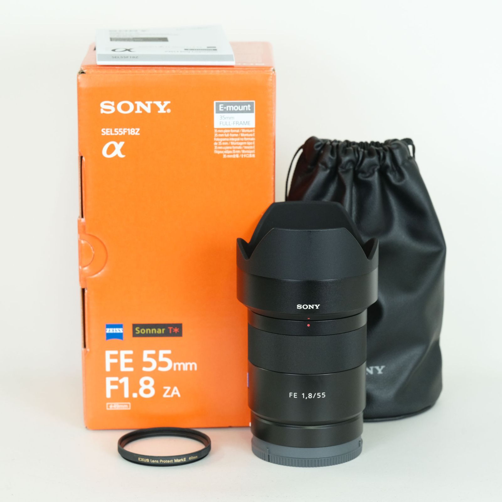 美品 | 高級フィルター付] SONY Sonnar T* FE 55mm F1.8 ZA