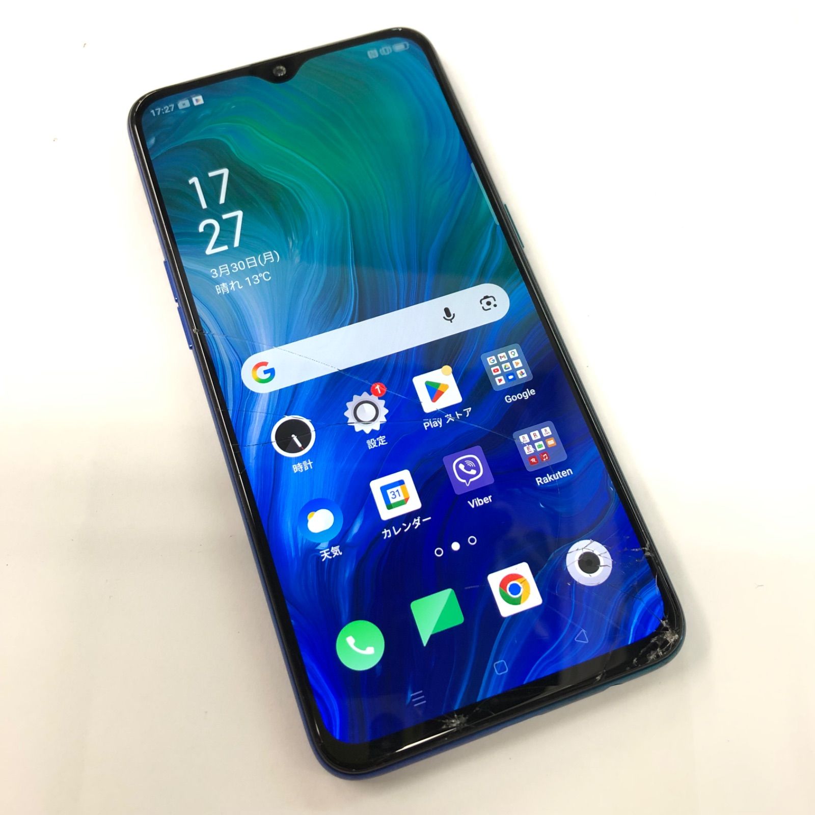 OPPO Reno A ブルー simfree スマートフォン 新品未開封 【公式通販】