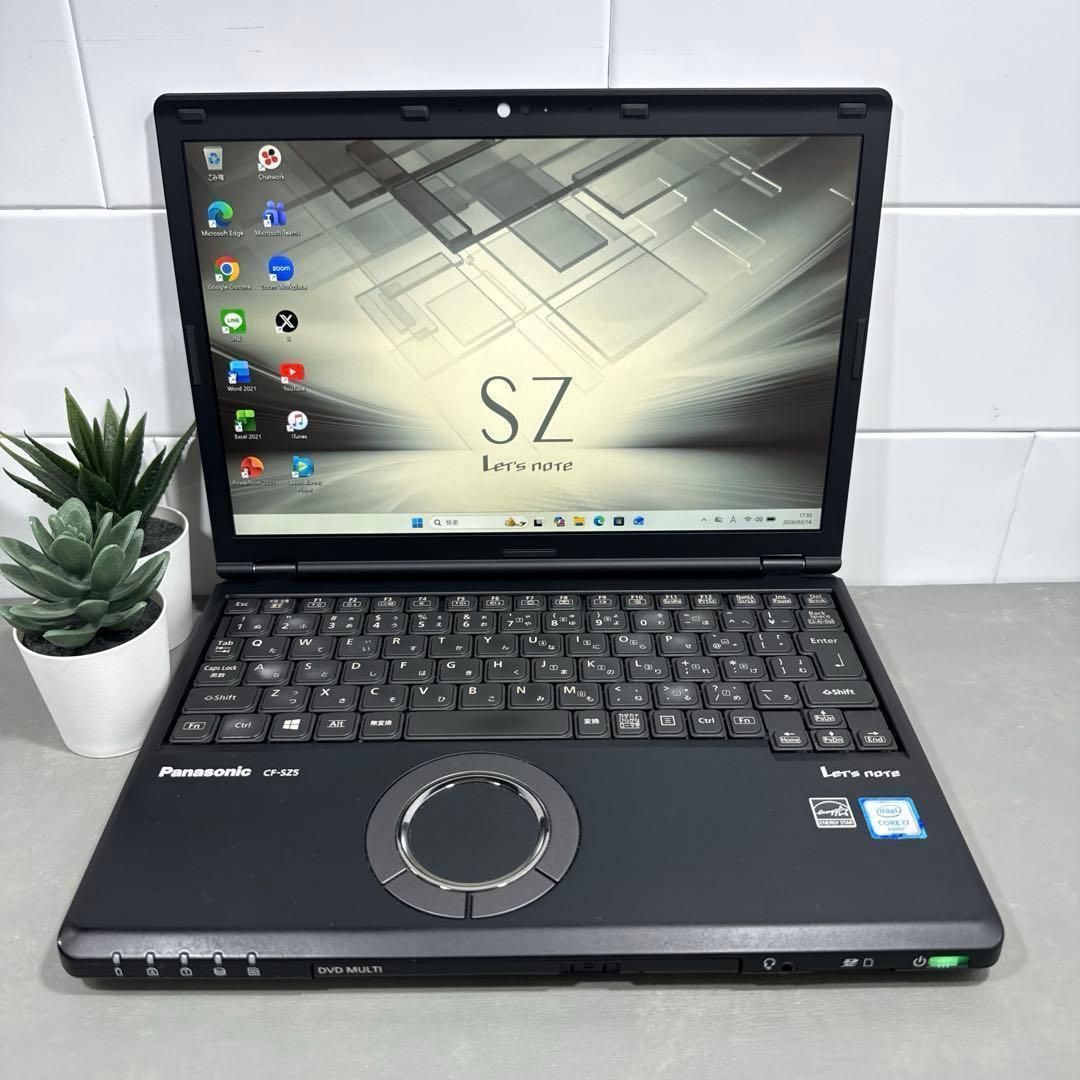 極上品】レッツノートジェットブラックcfsz☘️corei7☘SSD256GB