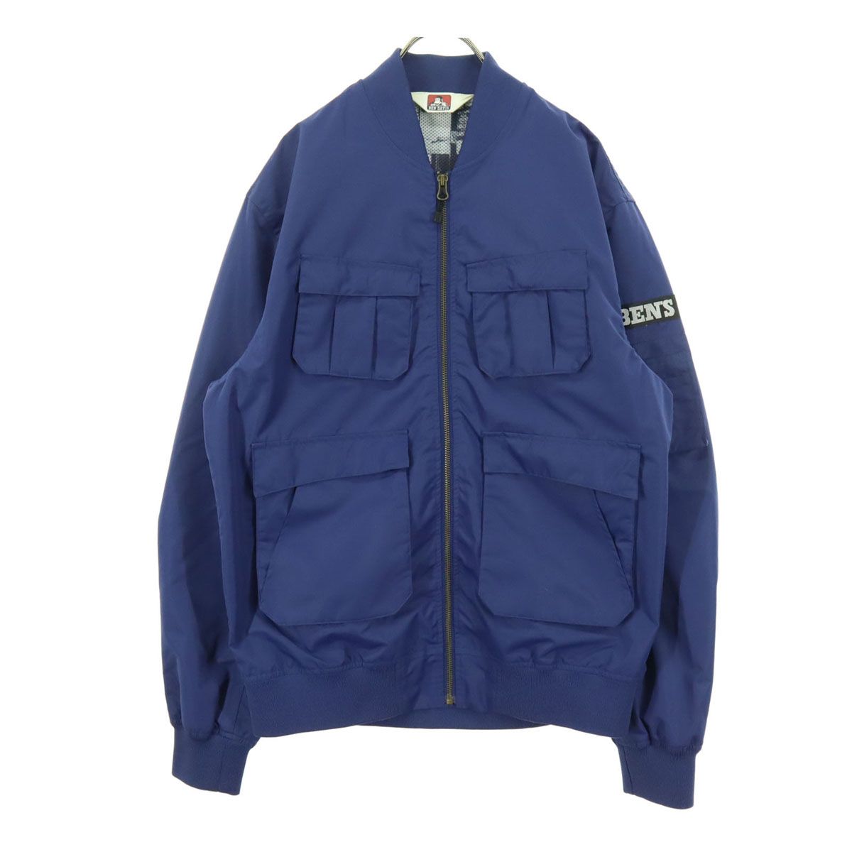 BEN DAVIS ベンデイビス ワンポイントロゴ 長袖 ブルゾン L ネイビー系 