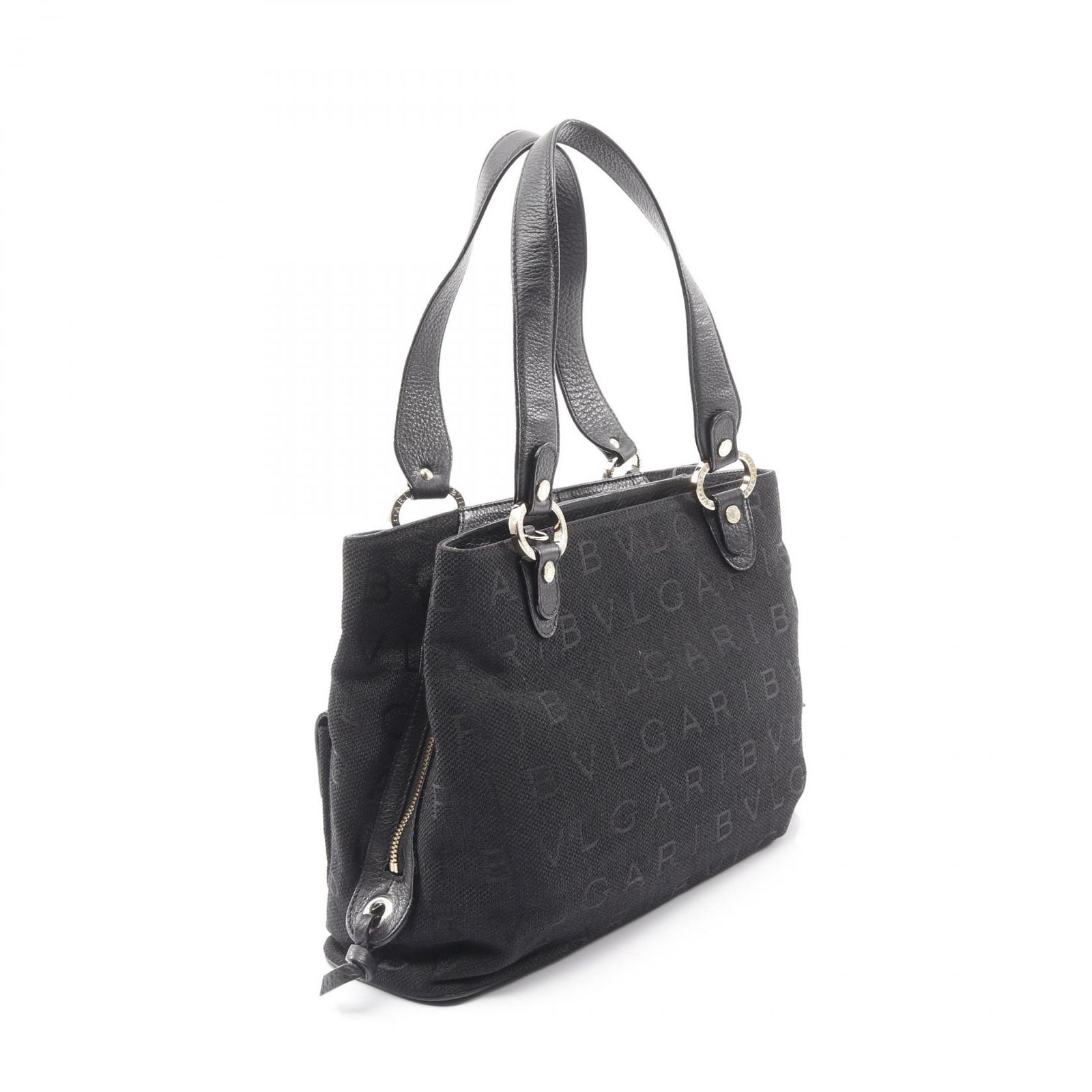 ブルガリ BVLGARI ハンドバッグ マキシレッタレ ブラック キャンバス 