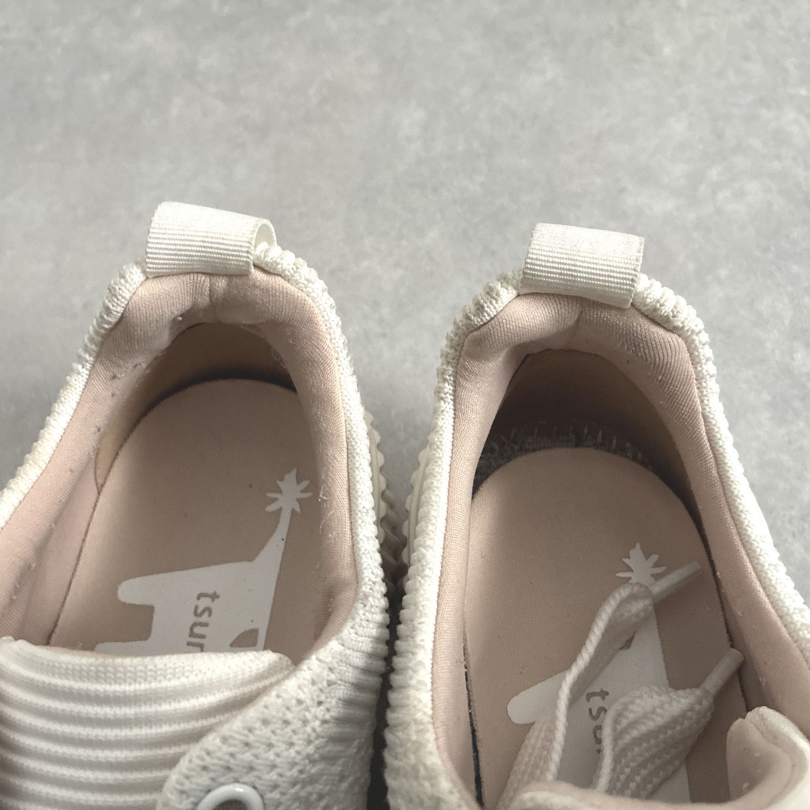 TSUMORI CHISATO WALK 厚底レースアップニットスニーカー ホワイト