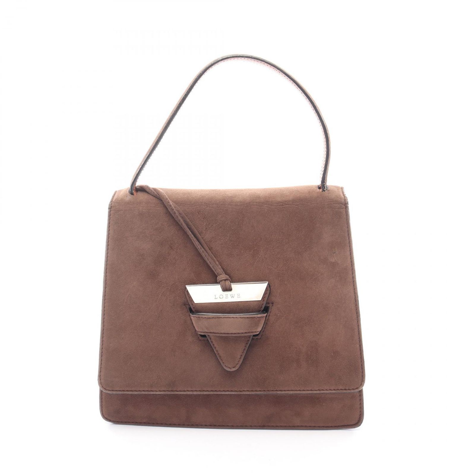 ロエベ LOEWE ハンドバッグ バルセロナ ブラウン スウェード 
