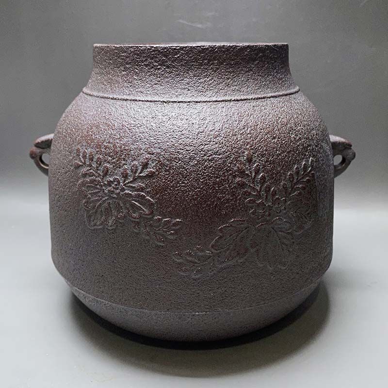 茶釜 桐地紋 真形釜 釜師 佐藤清光 作 釜環付 共箱 茶道具 茶釜 - メルカリ
