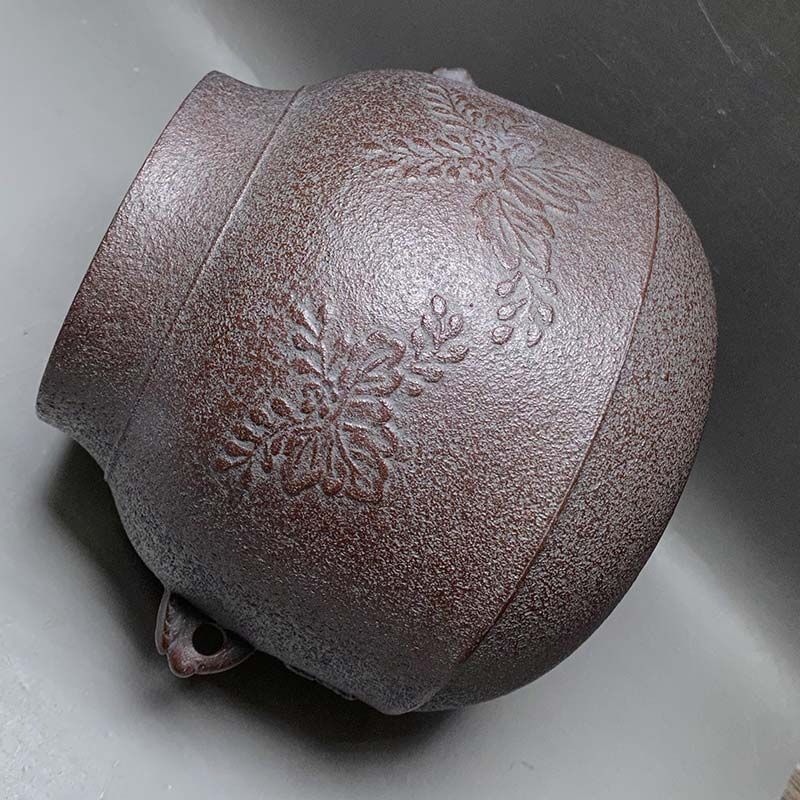茶釜 鉄釜 鋳物 清光作 竹地紋 真形釜 茶釜 桐地紋 真形釜 釜師 佐藤清光 作 釜環付 共箱 茶道具 茶釜 - メルカリ