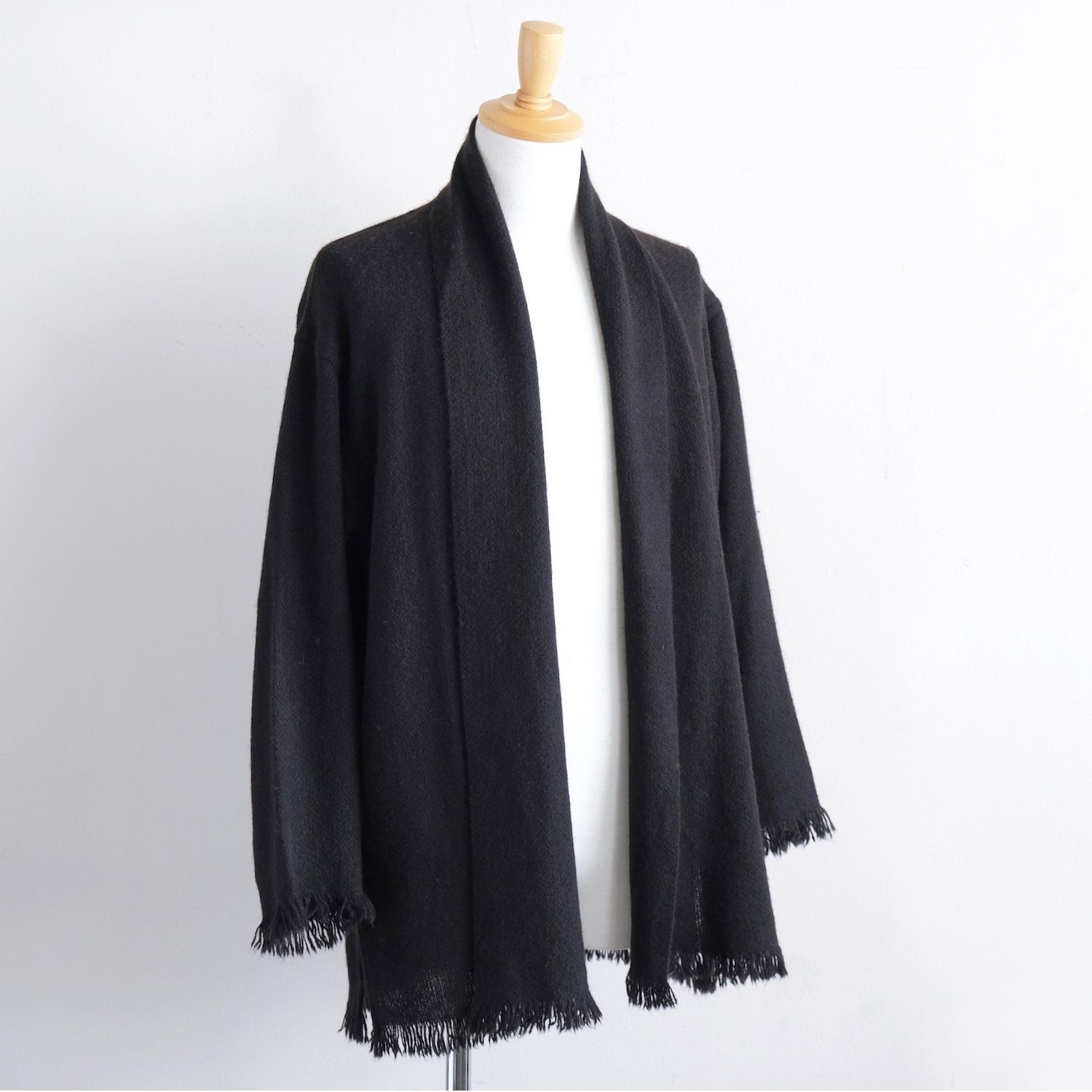 COMOLI x NORLHA YAK STOLE JACKET ヤクウール ブラック コモリ ノラ 