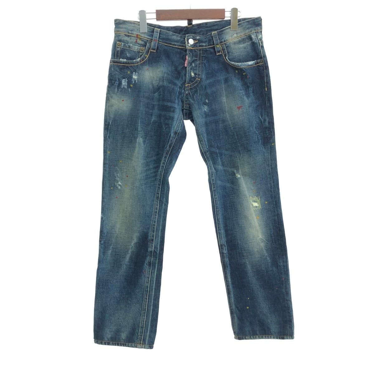 Dsquared2 ディースクエアード デニムパンツ サイズ:48 ダメージ加工    ブルー メンズ / 240001195406 Dsquared2 ディースクエアード デニムパンツ サイズ:48 ダメージ加工