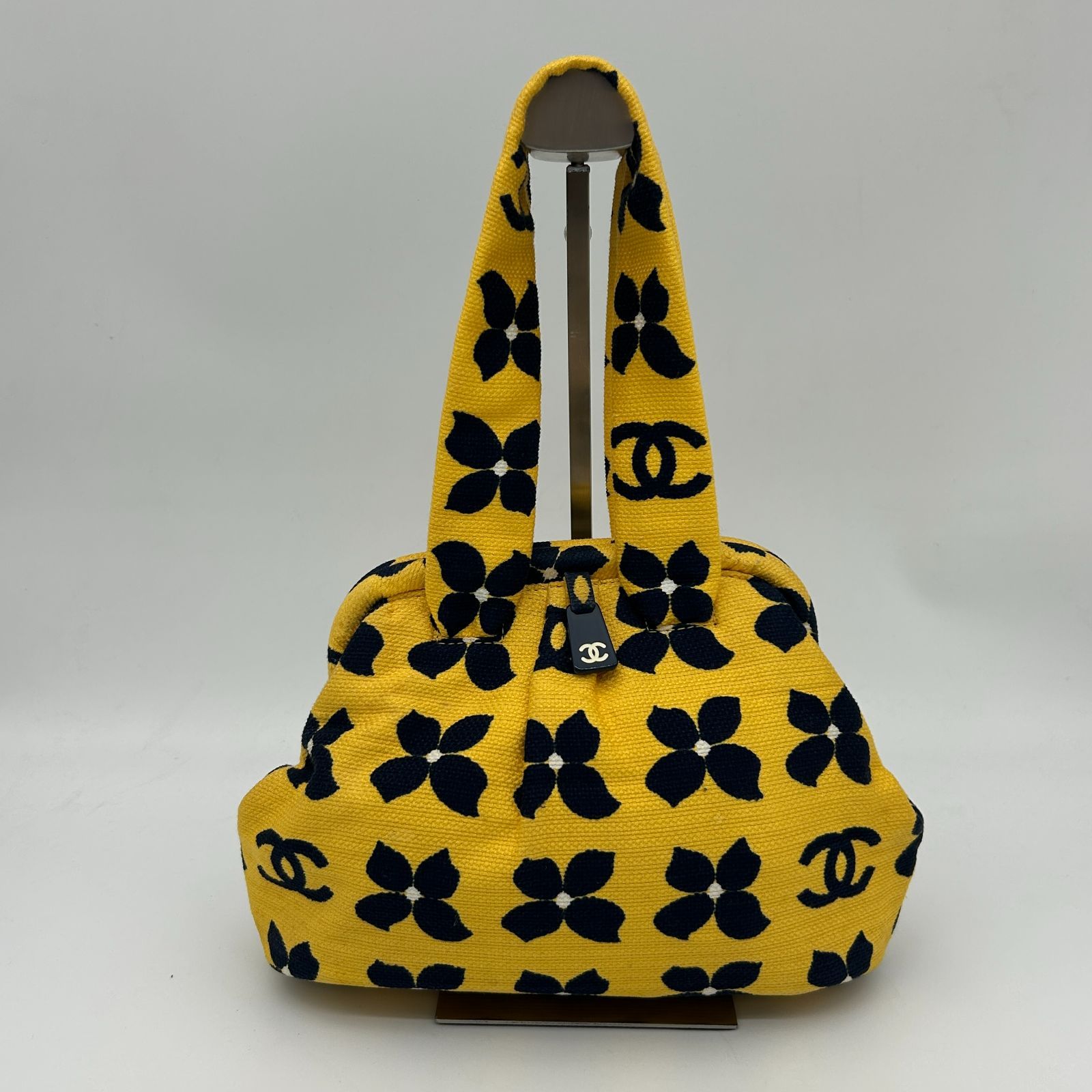 CHANEL （シャネル） フラワー がま口 ハンドバッグ 7番 【中古 
