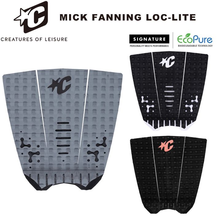 ※パッケージ無し発送 クリエイチャーズ トラクション デッキパッド CREATURES OF LEISURE MICK FANNING LOC-LITE SIGNATURE TRACTION ミック・ファニング シグネイチャー 送料無料！