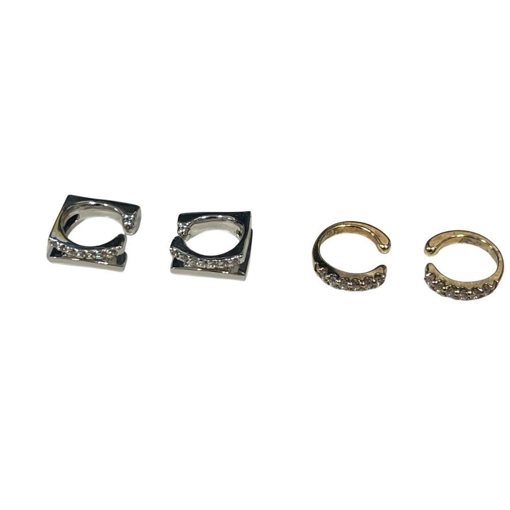 玉津店 中古】ete エテ イヤリング 2点セット シルバー ゴールド