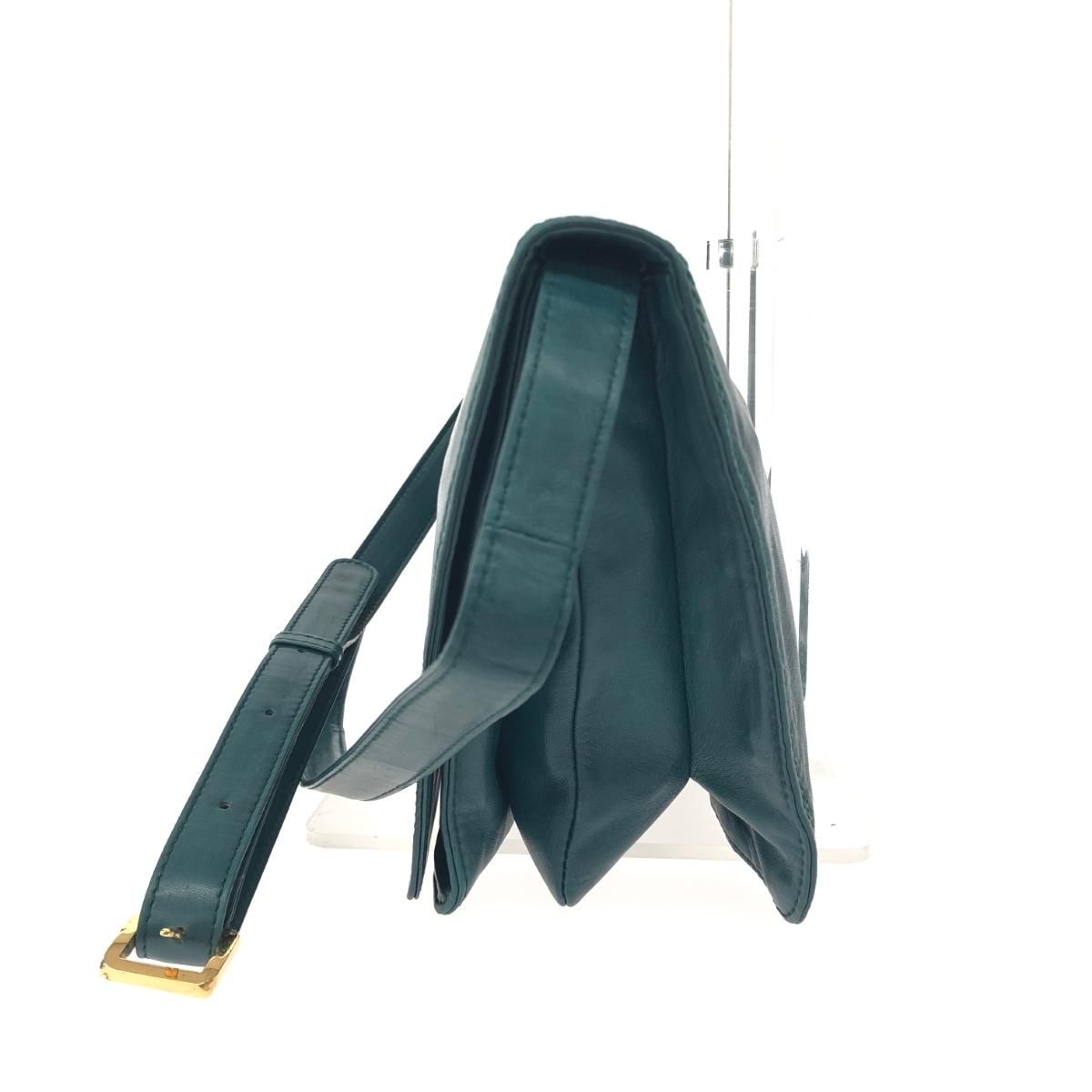 LOEWE ロエベ ショルダークラッチバッグ  アナグラム/ナッパレザー/ダークグリーン ヴィンテージ     / 240001195016 LOEWE ロエベ ショルダークラッチバッグ アナグラム/ナッパレザー