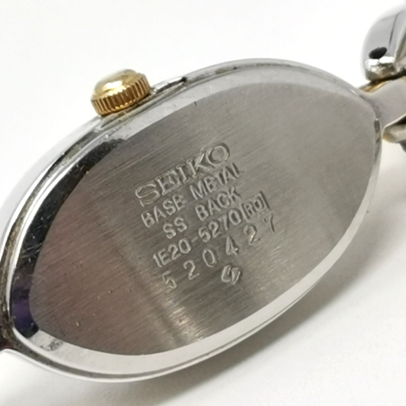 SEIKO 腕時計 1E20-5270 レディース 電池ないため動作未確認 中古品