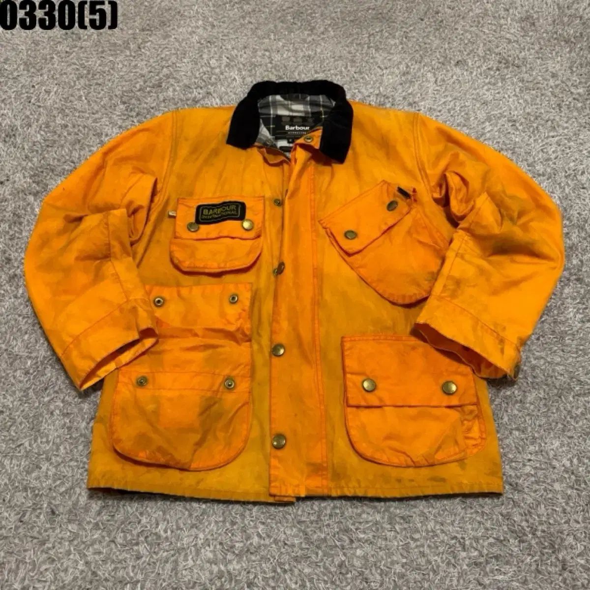 BARBOUR INTERNATIONAL オレンジ ジャケット m 0330 - メルカリ