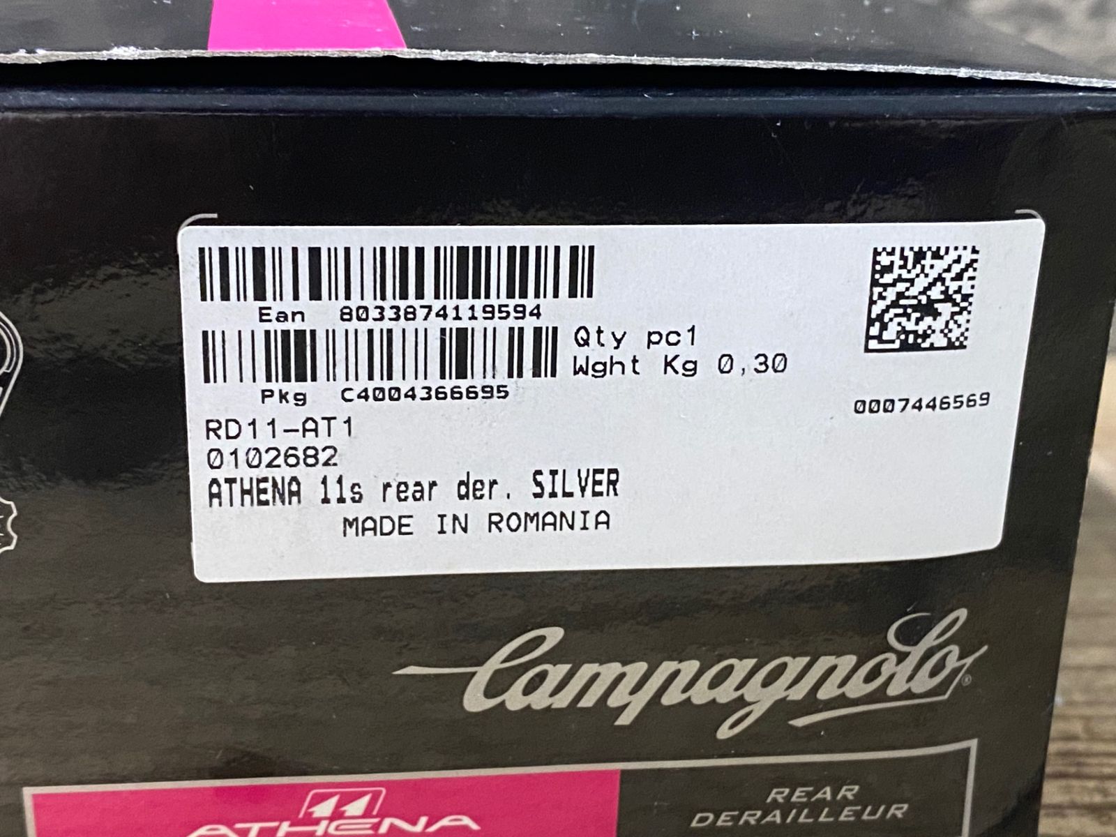 JS213 カンパニョーロ CAMPAGNOLO ATHENA RD11-AT1 ATHENA 11S REAR 