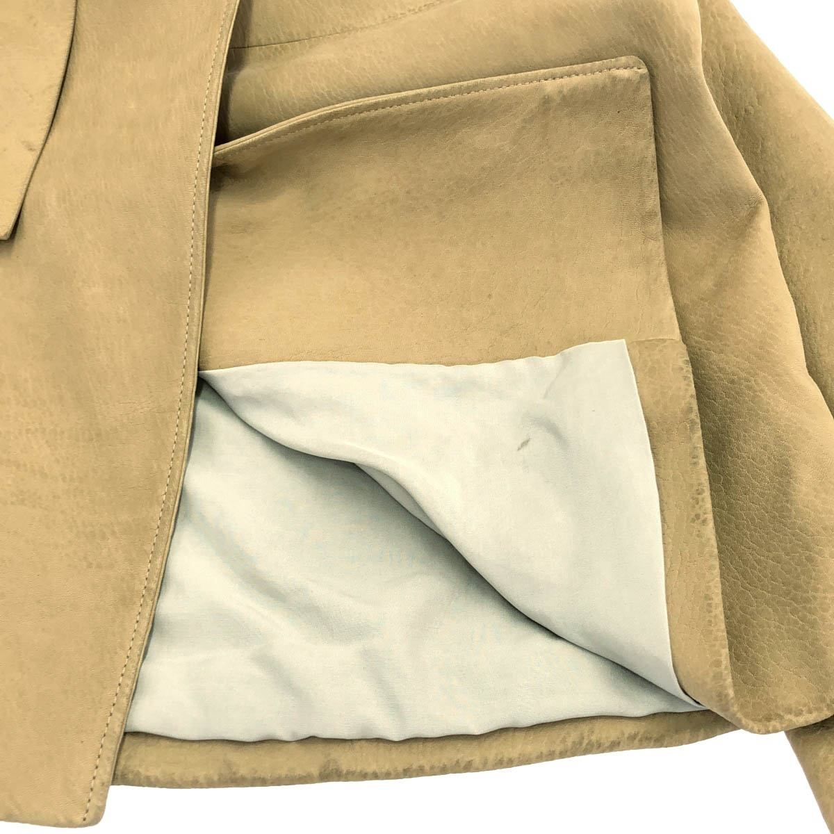 BOTTEGA VENETA ボッテガヴェネタ レザートレンチコート ベージュ 38 