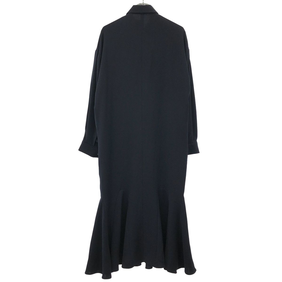 ENFOLD エンフォルド 23SS SHIRT DRESS ポリエステルツイルシャツ 