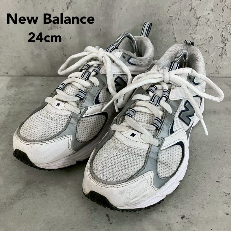 New Balance ニューバランス ML404A 24cm スニーカー ホワイト 白
