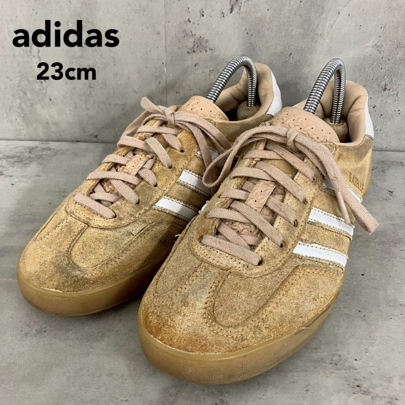 あつむ　ベージュ adidas originals アディダスオリジナルス ガゼル インドア GAZELLE