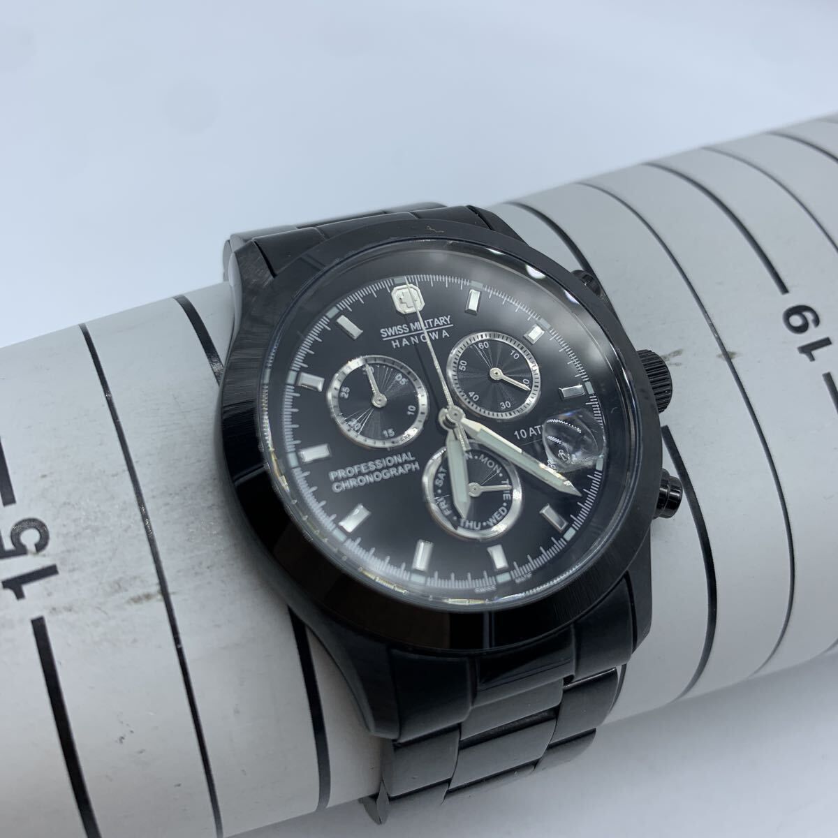 SWISS MILITARY スイスミリタリー クロノグラフ HANOWA 10198J クロノ 